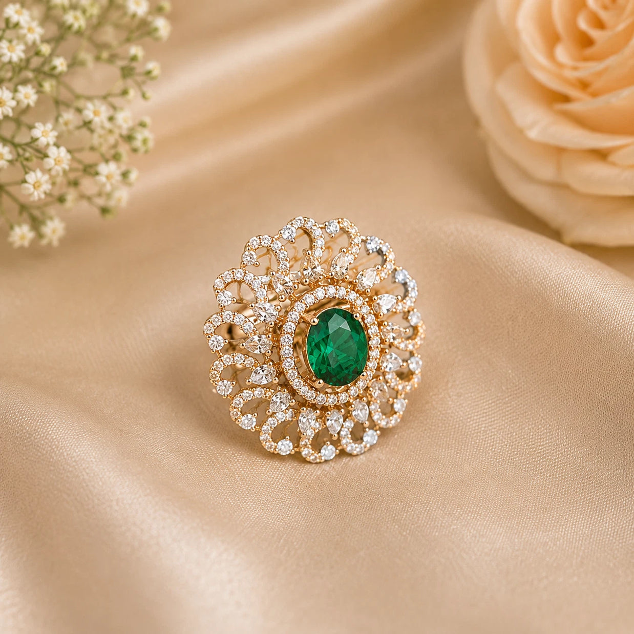 Green Cocktail Ring