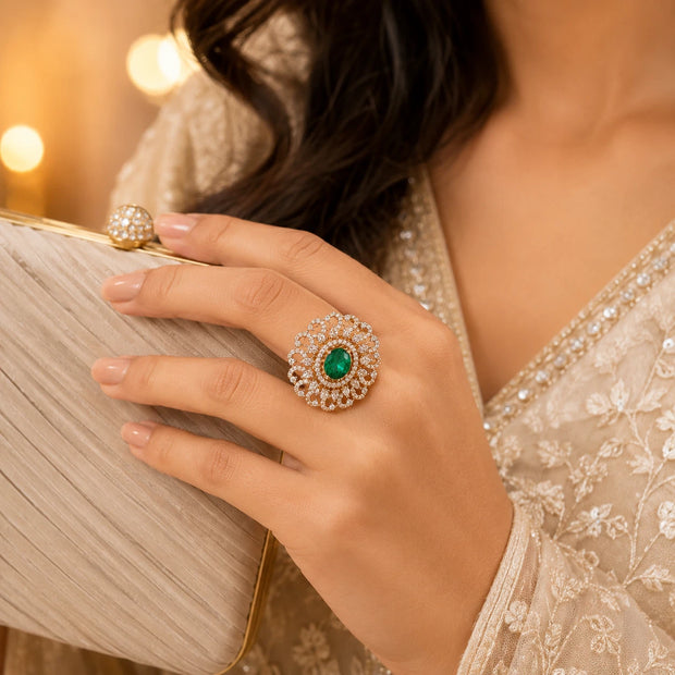 Green Cocktail Ring