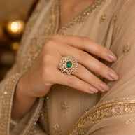 Green Cocktail Ring