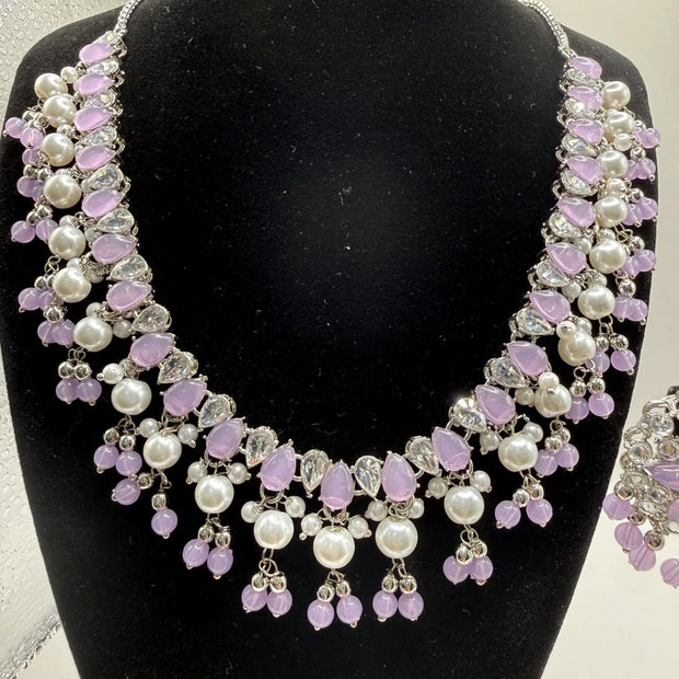 Soft Lavender Pearl Jewelry Set