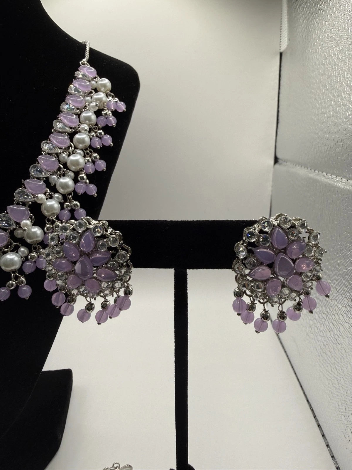 Soft Lavender Pearl Jewelry Set
