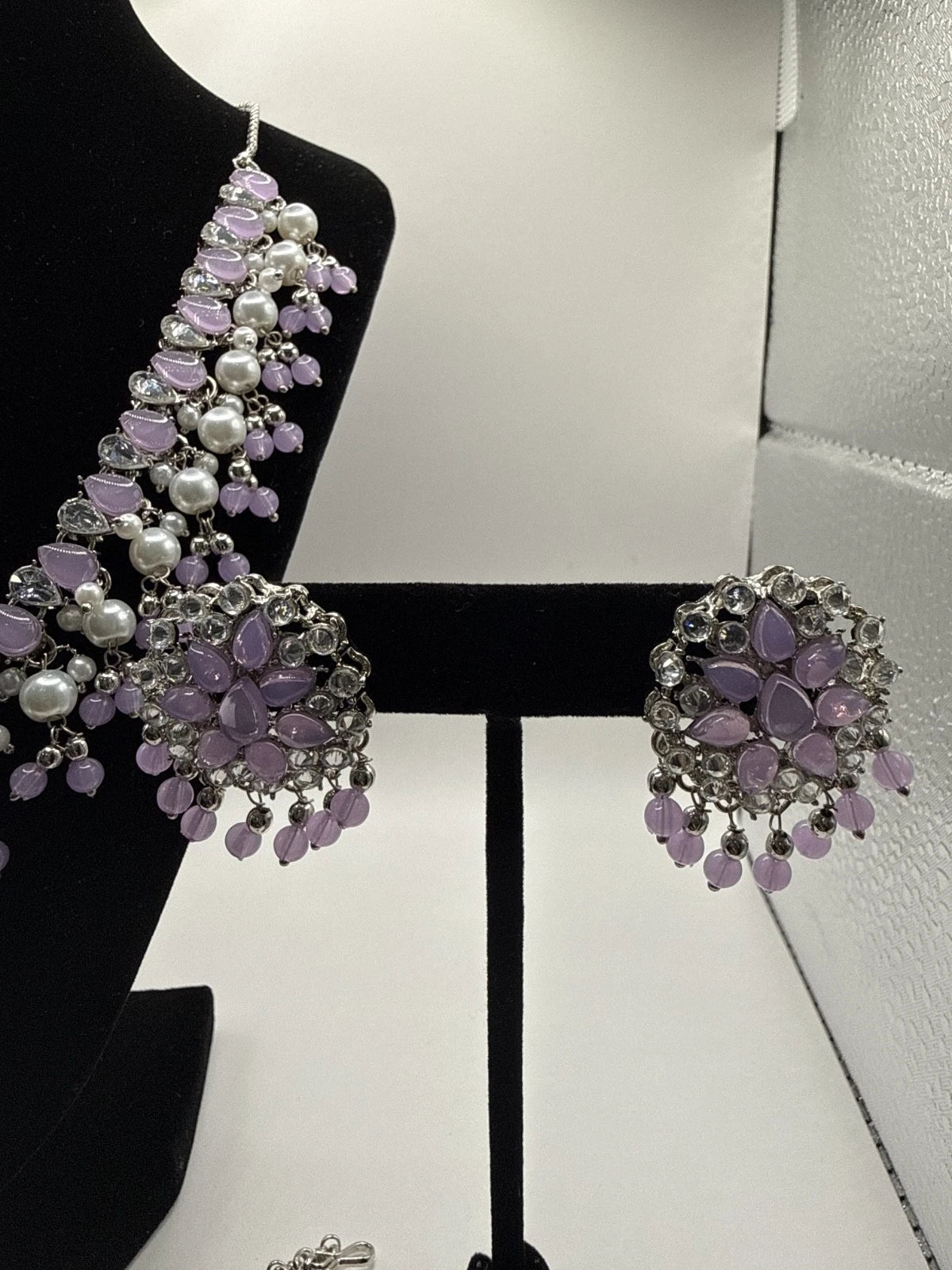 Soft Lavender Pearl Jewelry Set