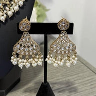 Kundan Pearl Choker Necklace Set | Pakistani Bridal Jewelry