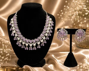Soft Lavender Pearl Jewelry Set