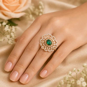 Green Cocktail Ring