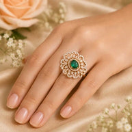 Green Cocktail Ring