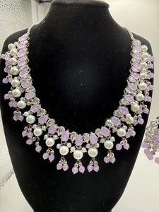 Soft Lavender Pearl Jewelry Set