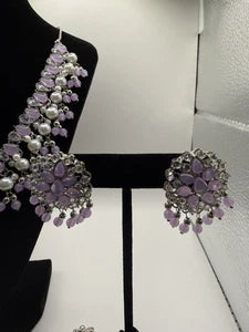 Soft Lavender Pearl Jewelry Set