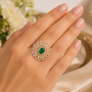 Green Cocktail Ring