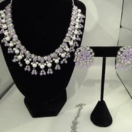 Soft Lavender Pearl Jewelry Set